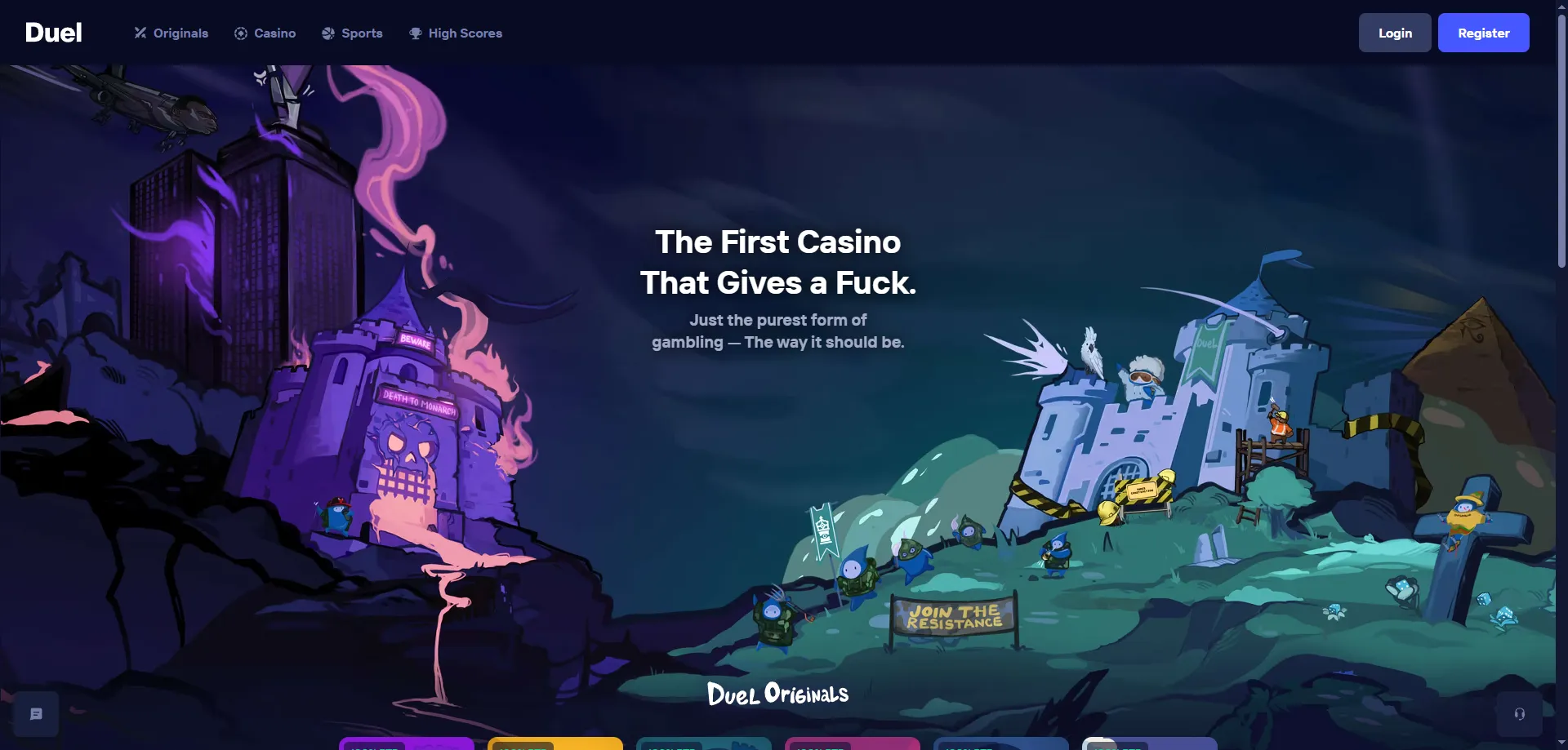 Duel Casino plataforma de juegos en criptomonedas 2026